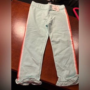 NWT Janie and Jack pastel blue pants with stripe. Size 4